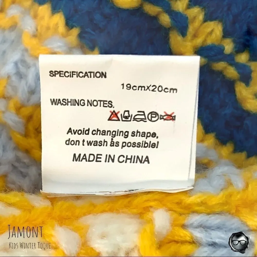 KID’S SINGLE-POM BEANIE FOR KIDS IN SUNDANCE YELLOW WINTER SKI HAT BRIGHT POMPOM